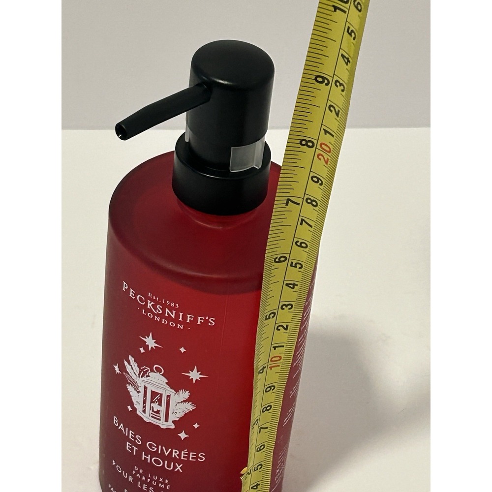 Pecksniff's Frosted Berries & Holly Hand Wash 16.9 oz Glass Bottle NEW Holiday - Picture 5 of 6